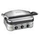 Cuisinart Panini Press stainless steel 5-in-1 griddler with removable nonstick plates and adjustable temperature controls
