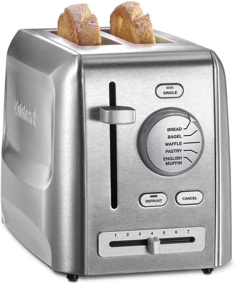 Cuisinart CPT-620 stainless steel 2-slice toaster with multiple functions and custom shade control
