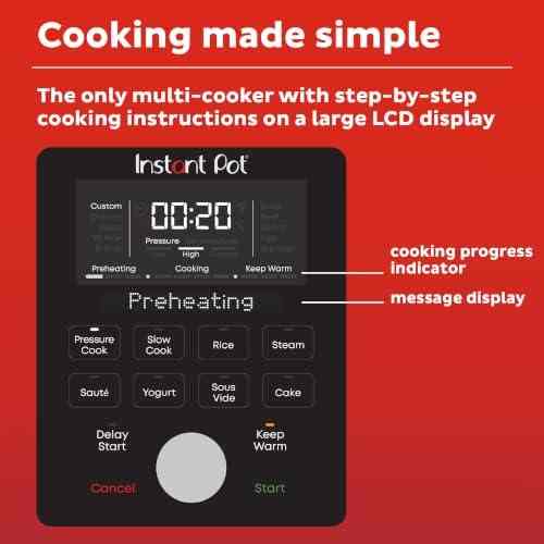 Instant Pot Next Gen Duo Plus V4 6-Qt stainless steel multi-cooker with 9-in-1 functionality and quiet steam release