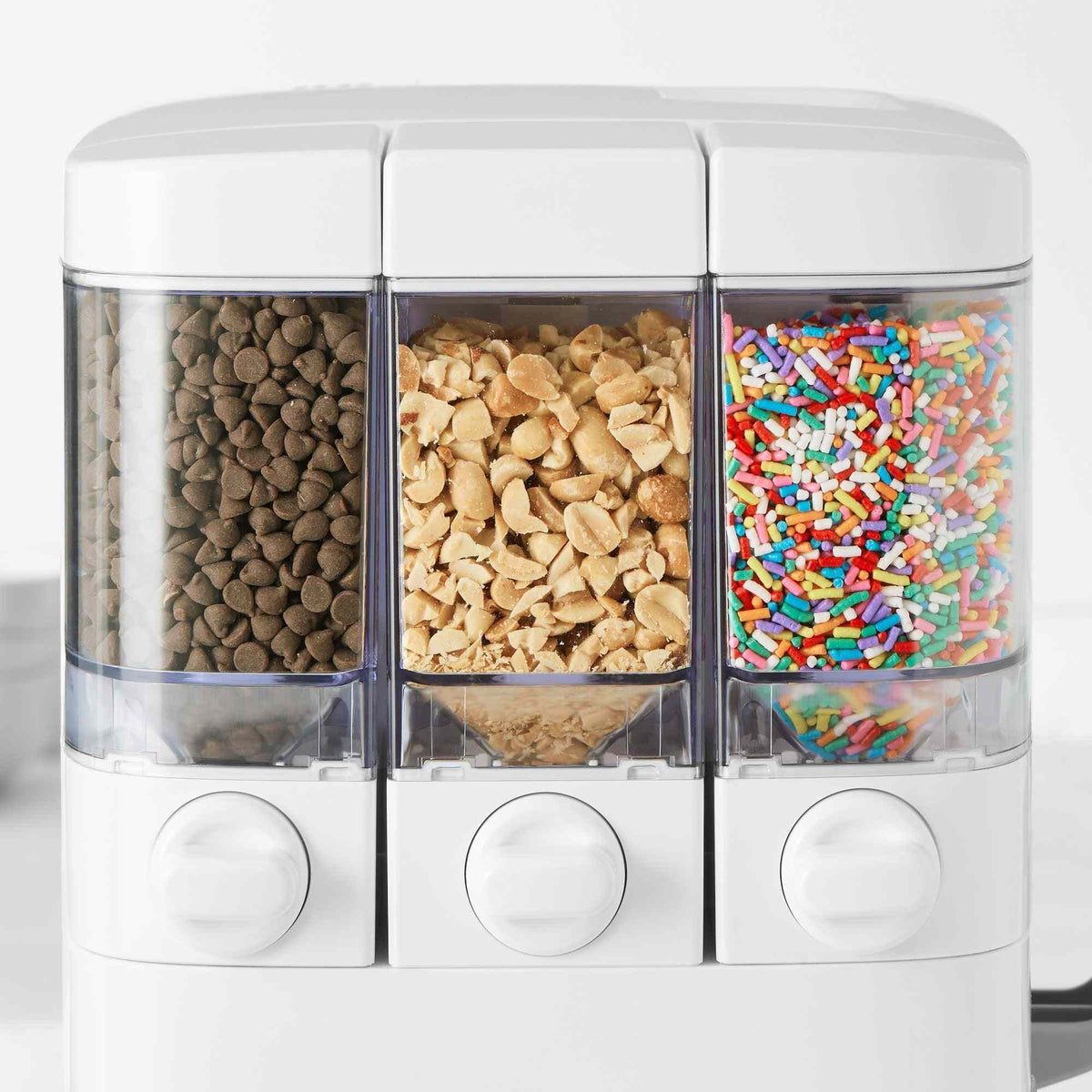 Cuisinart Soft Serve Ice Cream Maker with warming cup, three mix-in compartments, and multiple frozen dessert functions