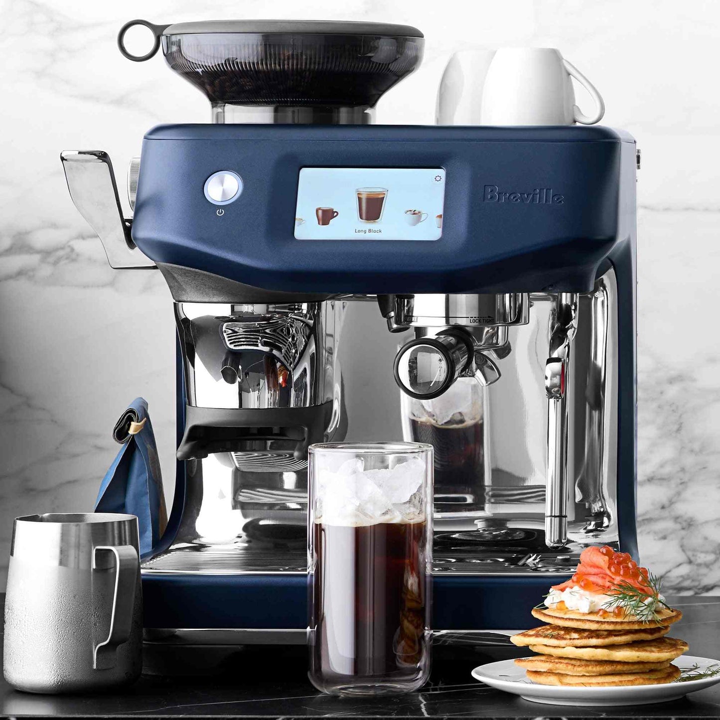 Breville Barista Touch Impress espresso machine with grinder and touchscreen display