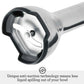 Breville Control Grip immersion blender with stainless steel shaft, ergonomic grip, and 15-speed settings for versatile kitchen tasks