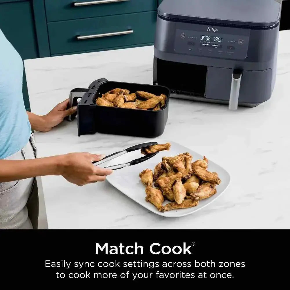 Ninja Foodi 6qt DualZone 2-Basket Air Fryer with 6-quart capacity and 5 cooking programs