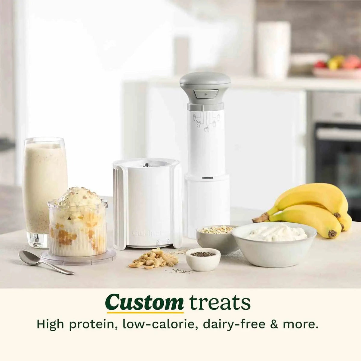 Cuisinart FastFreeze 5-in-1 ice cream maker for homemade frozen desserts including sorbet and milkshakes