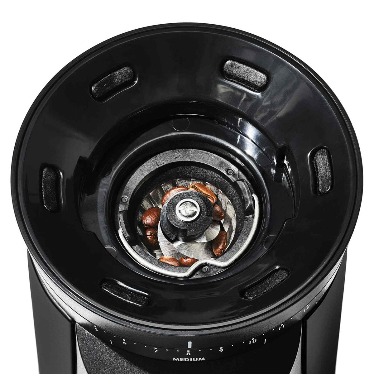 OXO Brew Conical Burr Coffee Grinder with stainless steel burrs and 15 grind settings for fresh coffee beans