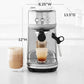 Breville Bambino Espresso Machine stainless steel compact espresso maker with steam wand and advanced brewing technology