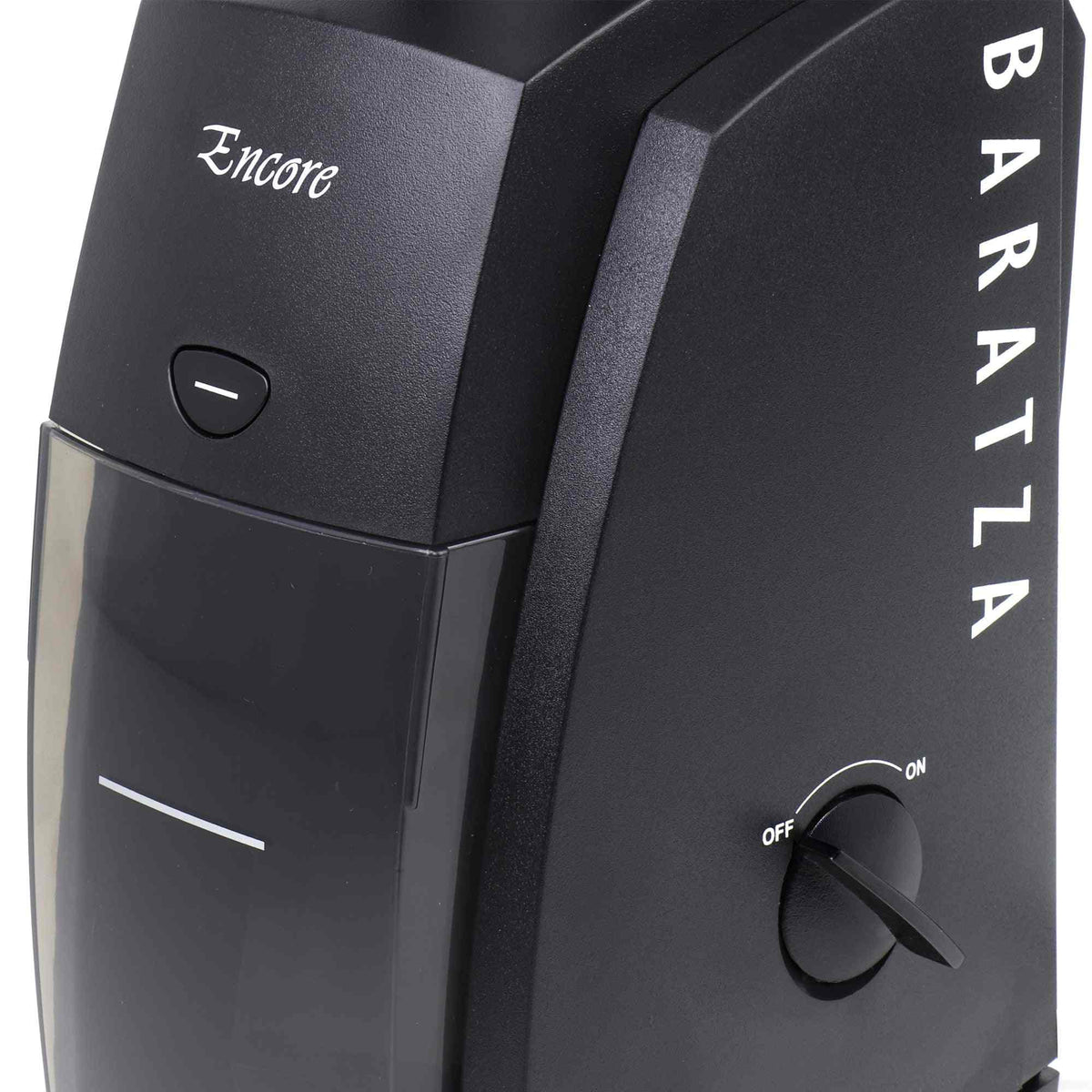 Baratza Encore Conical Burr Coffee Grinder with 40 grind settings and clear grinds bin designed for versatile brewing methods