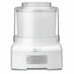 Cuisinart white automatic frozen yogurt ice cream and sorbet maker with large capacity and easy-lock lid