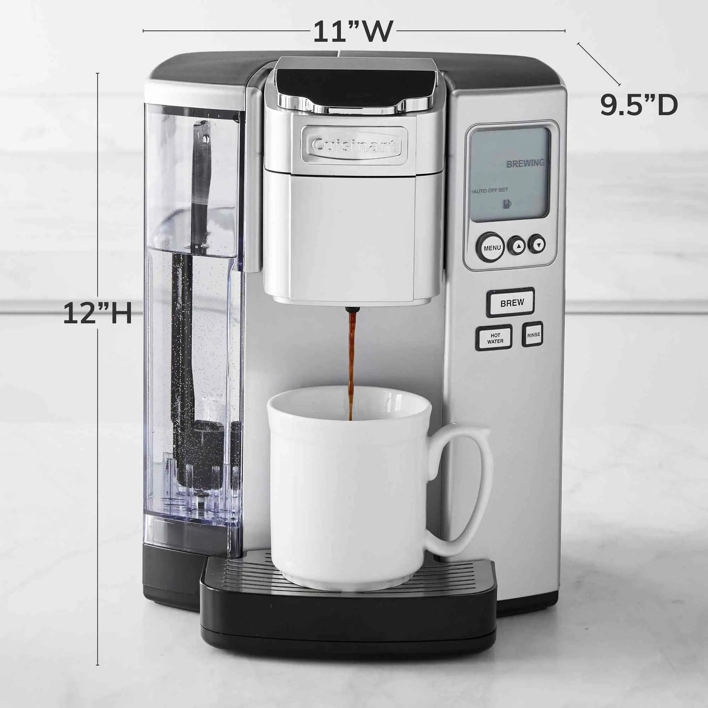 Cuisinart Coffee Maker single-serve with 72-ounce reservoir and HomeBarista reusable filter cup