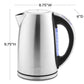 Cuisinart 1.7-Liter stainless steel cordless electric kettle with 6 preset temperatures and LED controls