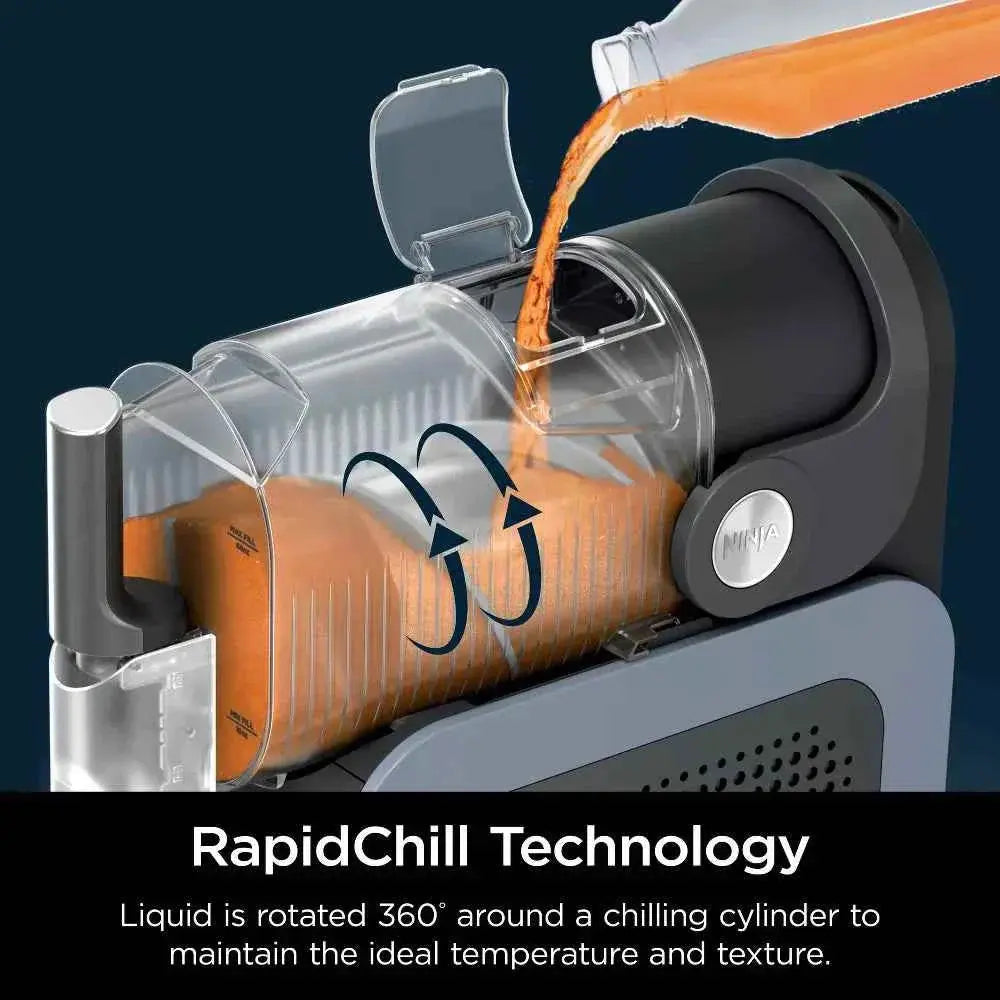 Ninja SLUSHi 88oz professional frozen drink maker with 5 preset programs and RapidChill Technology for smooth icy drinks without ice.