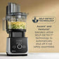 Vitamix Ascent Series 12-cup black food processor attachment with BPA-free dishwasher-safe components and multi-use stainless steel blade