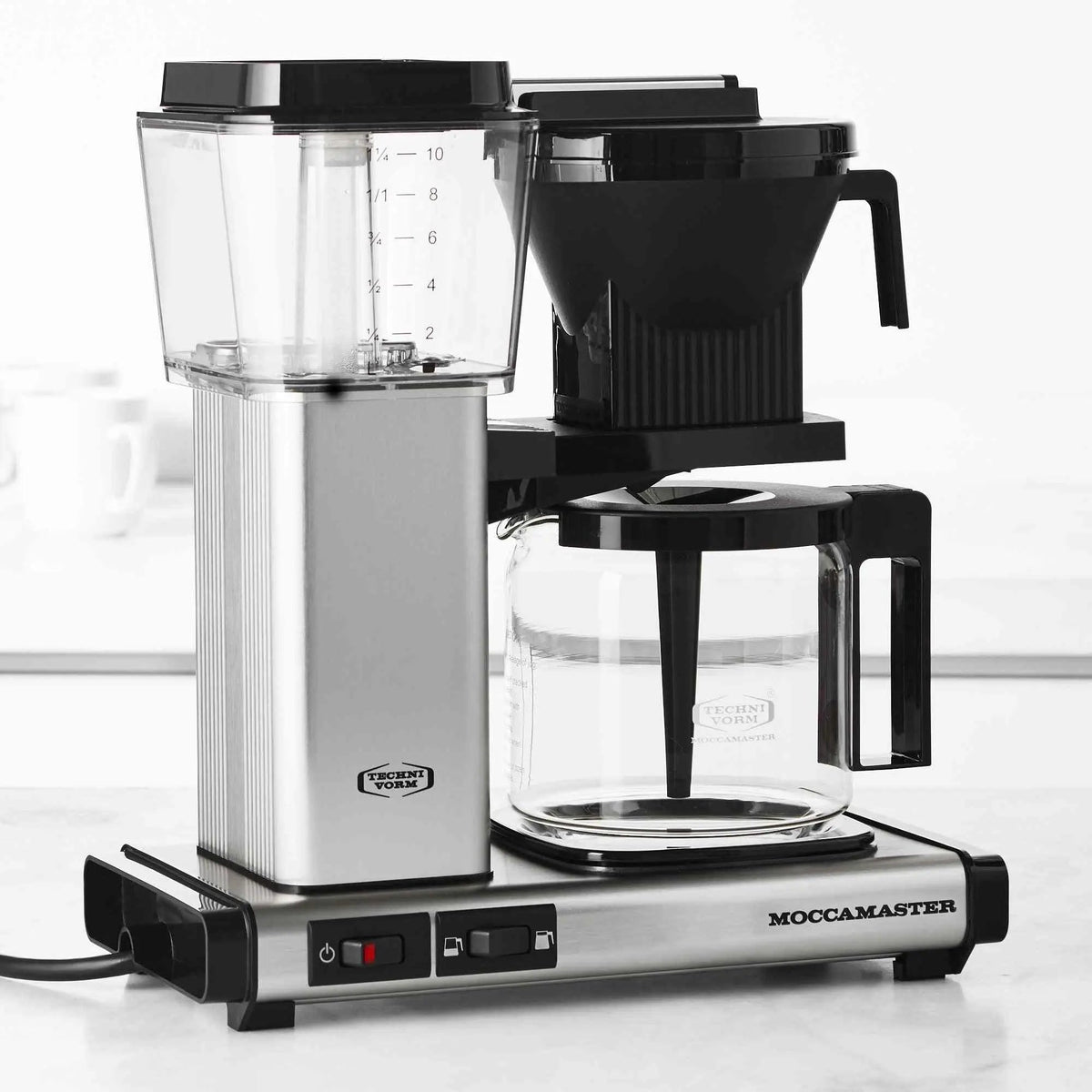 Technivorm Moccamaster KBGV Select 10-cup coffee maker with brew-volume selector and glass carafe