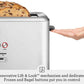 Breville Bit More 4-slice brushed stainless steel toaster with LED progress indicator and long slots