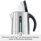 Breville Variable-Temperature Tea & Coffee Kettle with 7.5 cup capacity and 5 temperature settings for optimal brewing