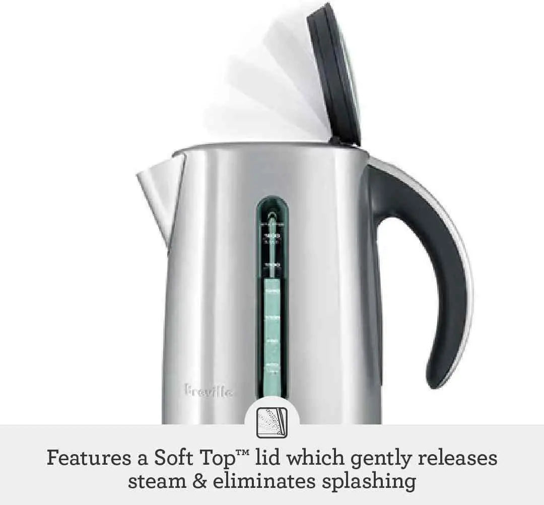 Breville Variable-Temperature Tea & Coffee Kettle with 7.5 cup capacity and 5 temperature settings for optimal brewing