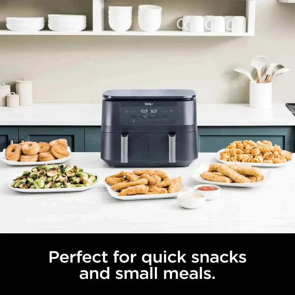 Ninja Foodi 6qt DualZone 2-Basket Air Fryer with 6-quart capacity and Smart Finish technology