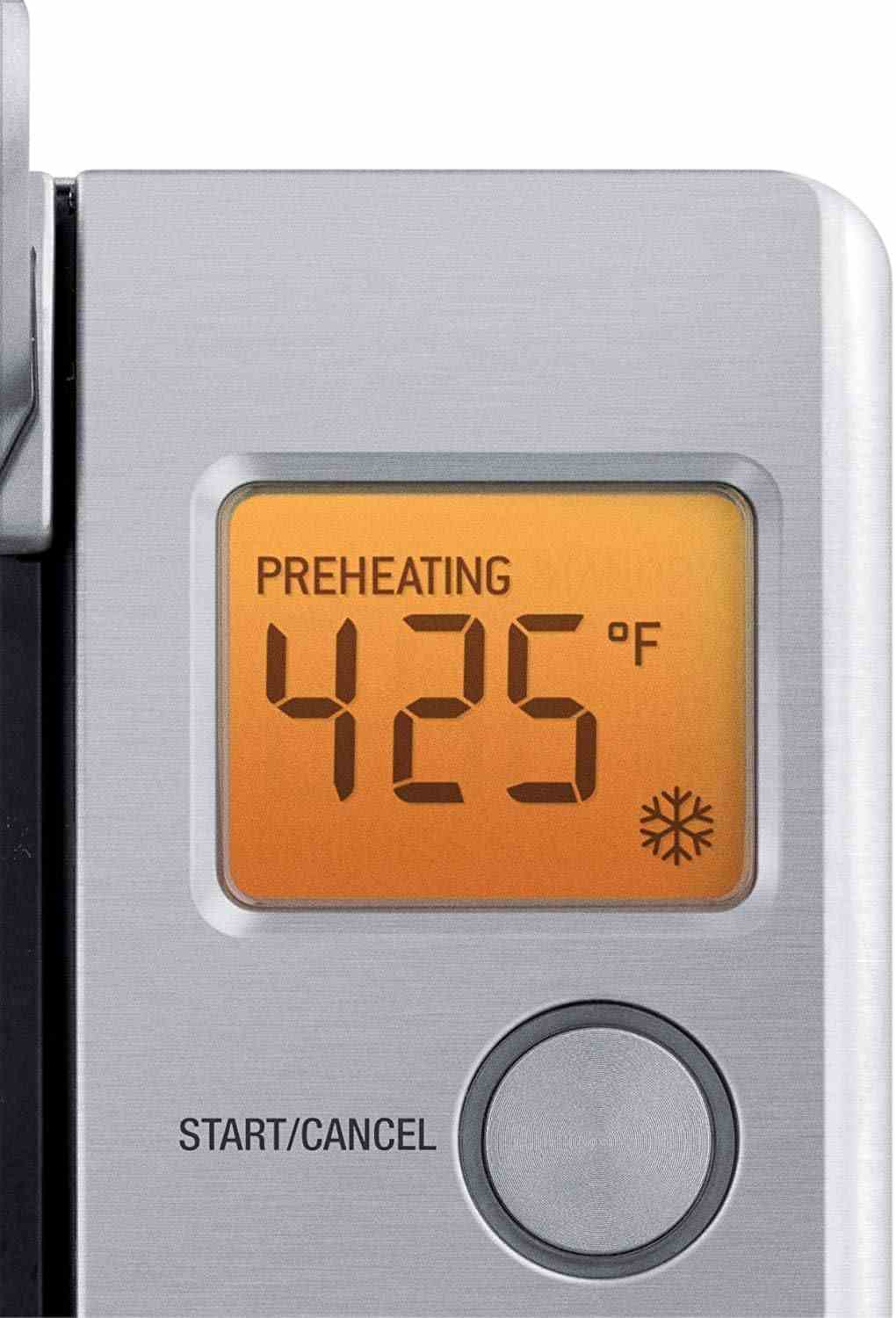 Breville Compact Smart Oven BOV650XL brushed stainless steel toaster oven with LCD display and 8 cooking functions