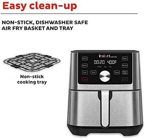 Instant Pot 6-Qt XL Vortex Plus Air Fryer with 6-in-1 functions and stainless steel design