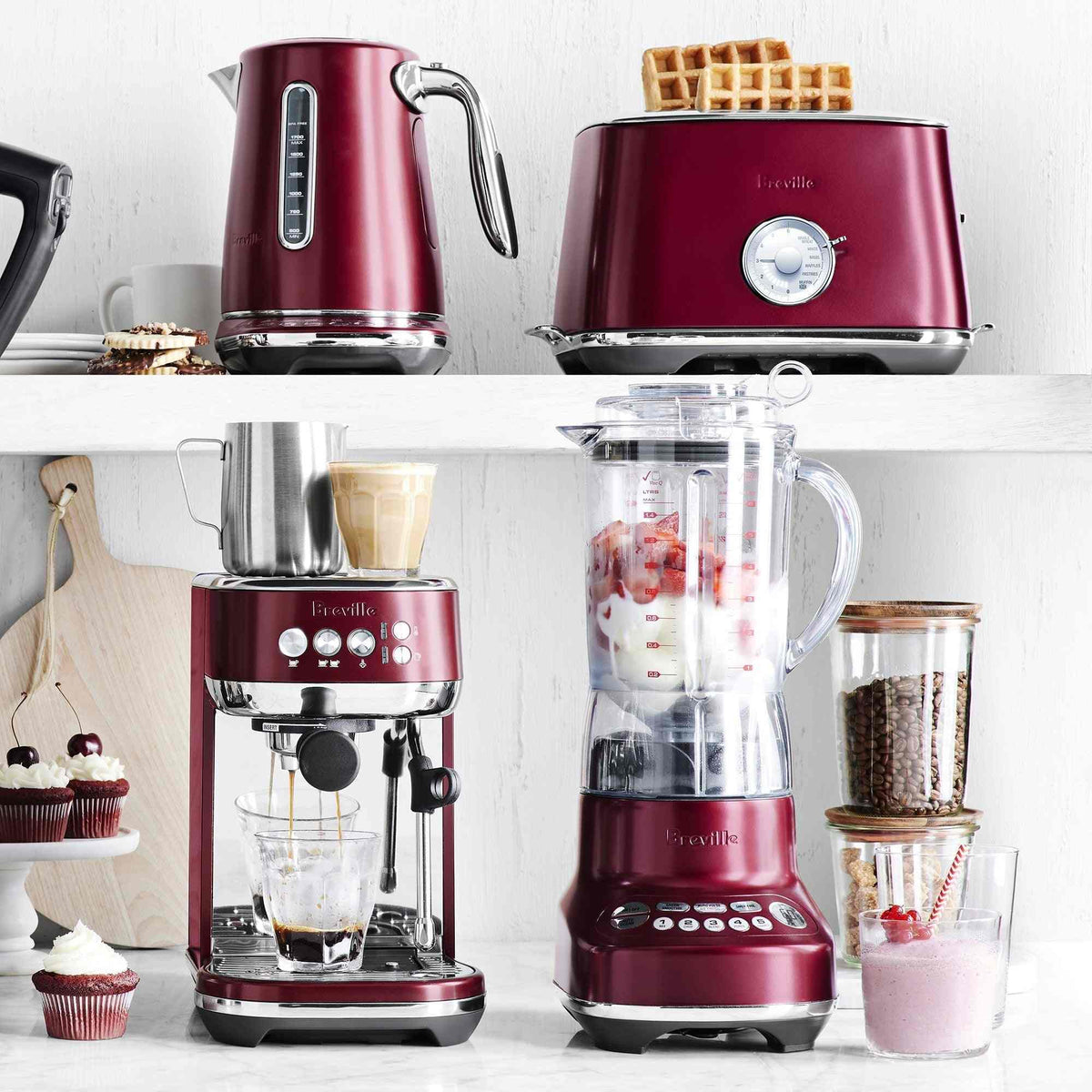 Breville Bambino Plus espresso machine in brushed stainless steel with compact design and programmable controls