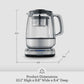 Breville One-Touch Tea Maker BTM800XL silver automatic tea brewer with adjustable temperature and strength settings