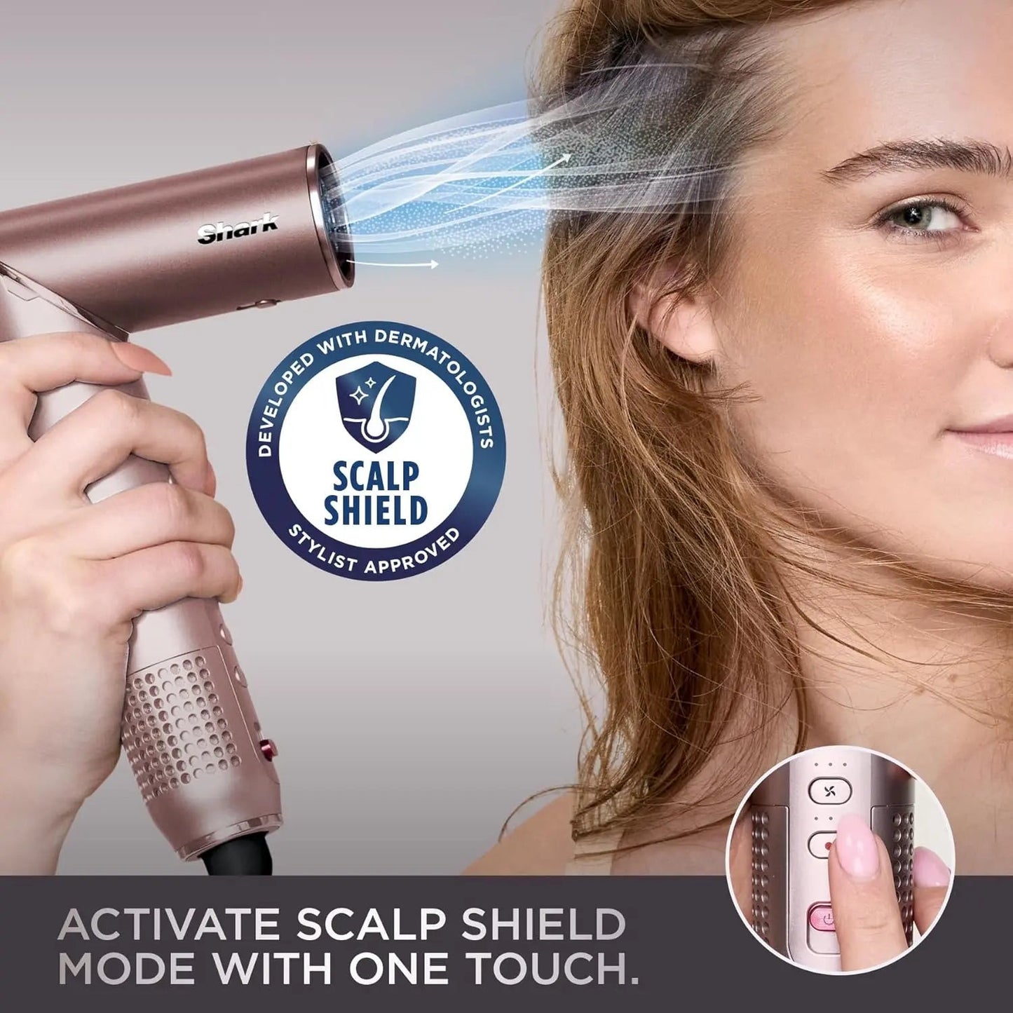 FlexFusion Air and Ceramic Hair Straightener with Style-Safe Technology for Wet-to-Dry Styling and Scalp Protection