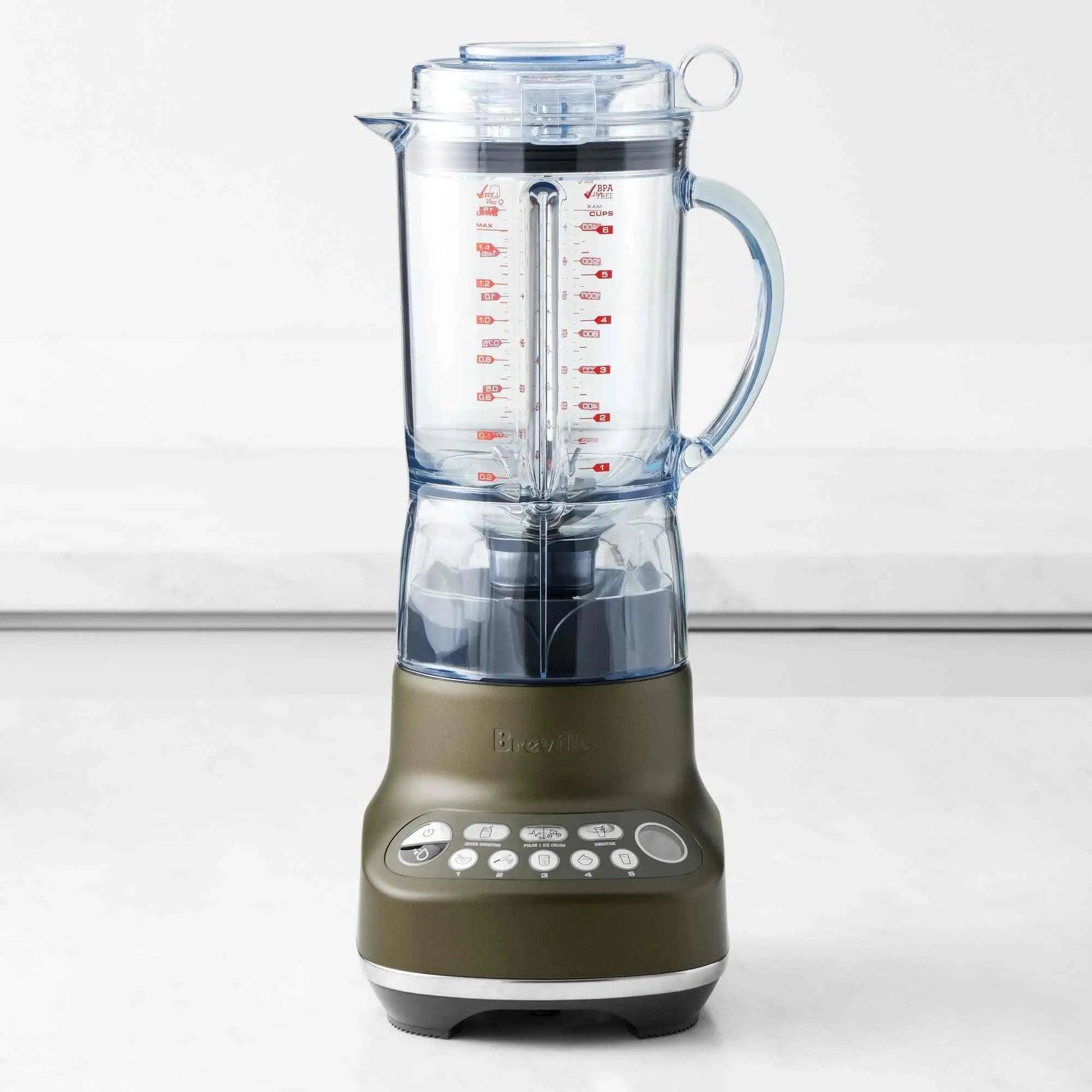 Breville Fresh and Furious Blender silver model with Kinetix® Blade system and LED controls