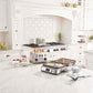 Cuisinart 4 Slice Toaster Oven in brushed stainless steel with dual controls and six browning settings