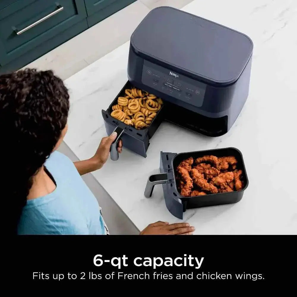 Ninja Foodi 6qt 2-basket DualZone Air Fryer with 6-quart capacity and customizable cooking programs