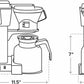 Technivorm Moccamaster KBT manual drip stop coffee maker with thermal carafe and copper heating element