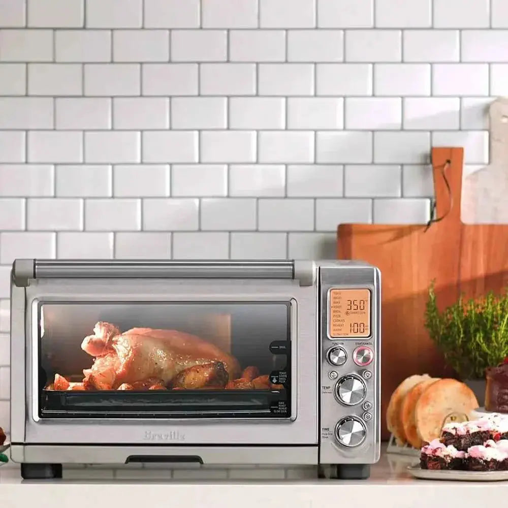 Breville 1800W Smart Toaster Oven Pro stainless steel countertop convection oven with Element IQ and automatic shut-off