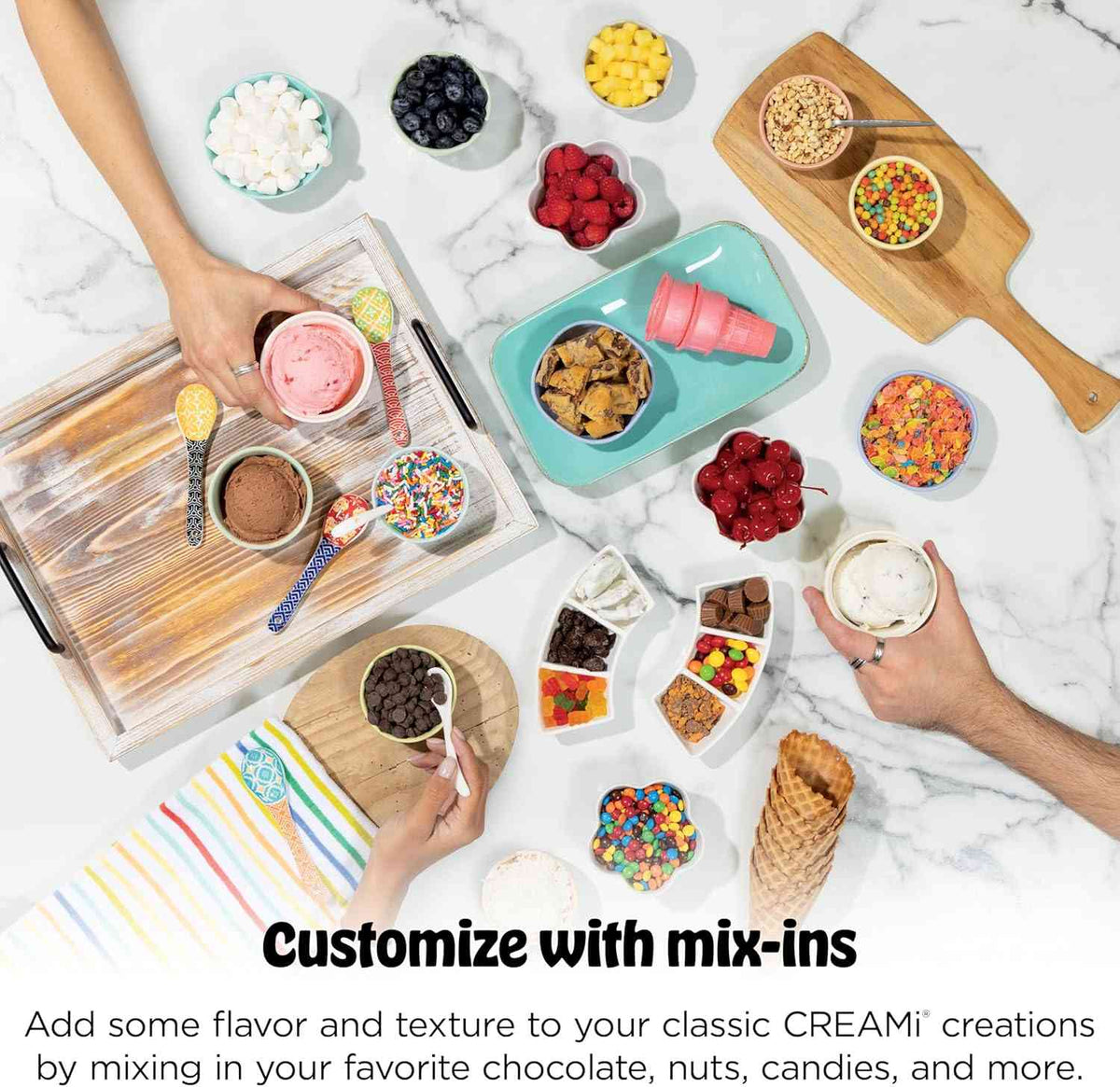 Ninja CREAMi Scoop & Swirl ice cream maker with 13 programs and soft serve feature