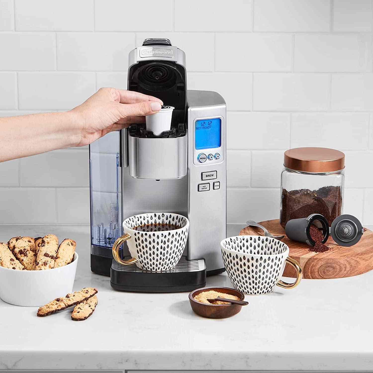 Cuisinart Coffee Maker single serve with 72-ounce reservoir and HomeBarista filter cup