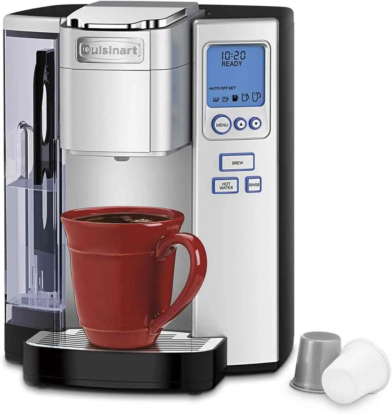 Cuisinart Coffee Maker single-serve machine with 72-ounce reservoir and HomeBarista reusable filter cup